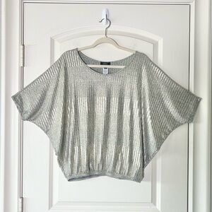 Vintage shimmery gold Disco inspired shirt Large